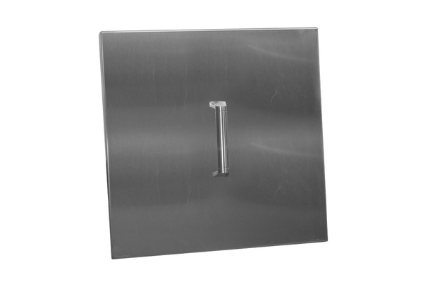 20 Square Stainless Steel Burner Lid, Square Metal Fire Pit Lid