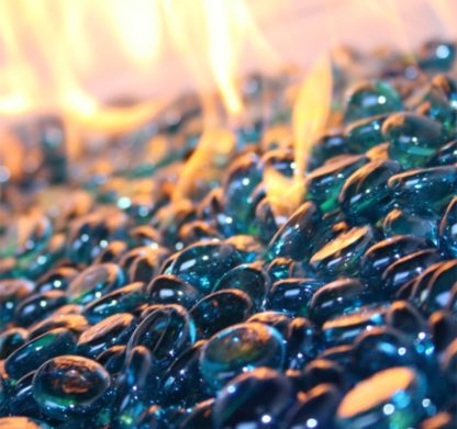 aqua-blue-luster-flame-firebeads-glass-fire-boulder-fire-pit-fireglass-fireplace