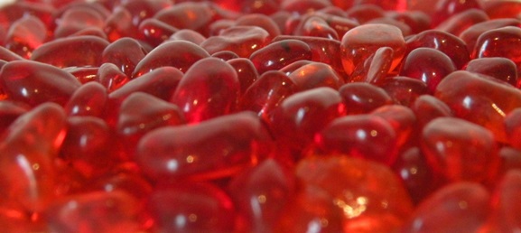 Crystal Red Ecoglass Beads Fire Glass, Glass Beads For Fire Pits
