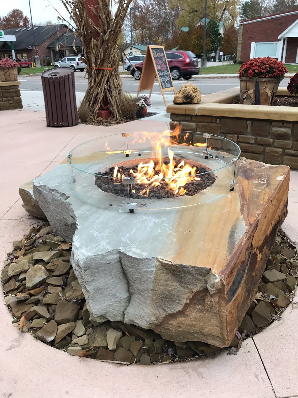 Natural Stone Fire Pits, Blue Stone Fire Pit